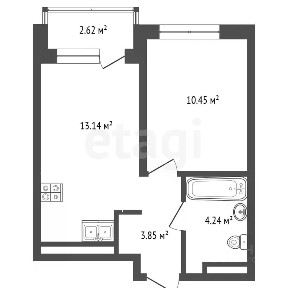 Продается 1-комн. квартира, 32 м²