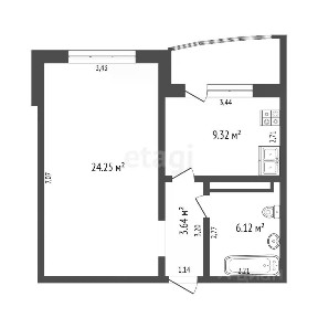 Продается 1-комн. квартира, 43,4 м²