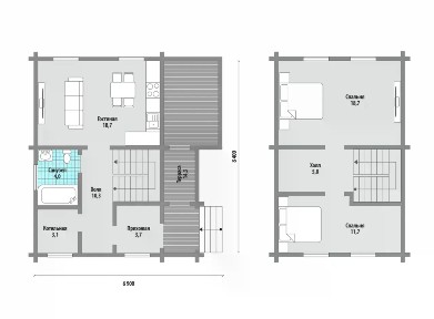Продается 2-этажный коттедж, 95 м²