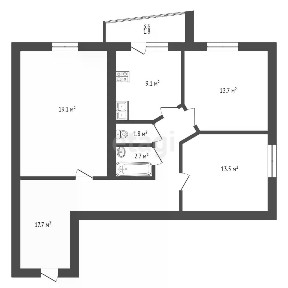 Продается 3-комн. квартира, 78 м²