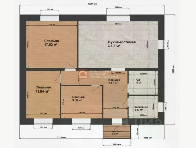 Продается 1-этажный дом, 95 м²