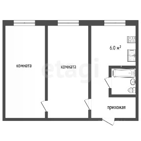 Продается 2-комн. квартира, 41,9 м²