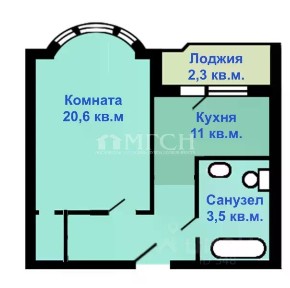 Продается 1-комн. квартира, 46,5 м²