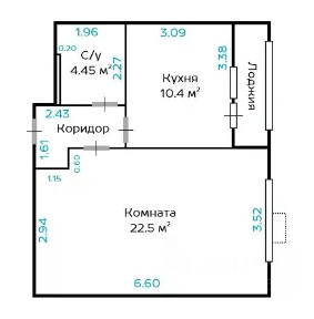 Продается 1-комн. квартира, 40 м²