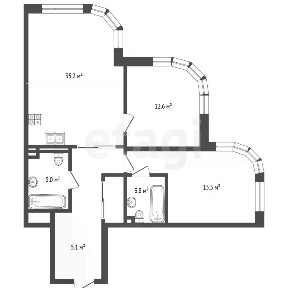 Продаются 3-комн. апартаменты, 79,6 м²