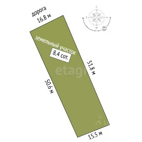 Продается участок, 8 сот.