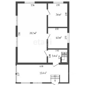 Продается 2-этажный дом, 83,4 м²