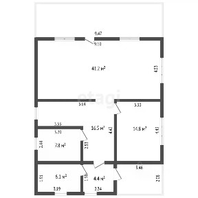 Продается 2-этажный дом, 186,7 м²
