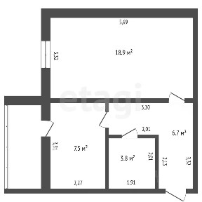 Продается 1-комн. квартира, 36,9 м²