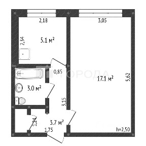 Продается 1-комн. квартира, 29,7 м²