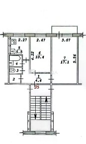 Продается 2-комн. квартира, 44 м²