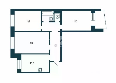 Продается 3-комн. квартира, 62,3 м²