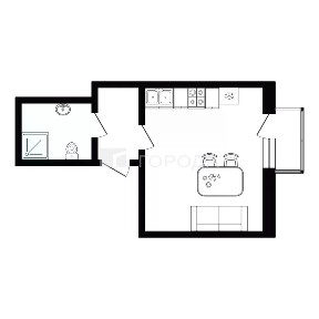 Продается студия, 18 м²