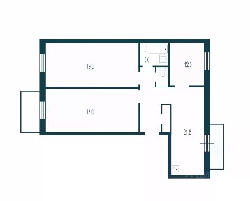 Продается 3-комн. квартира, 85,3 м²