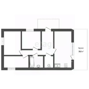 Продается 1-этажный дом, 130 м²