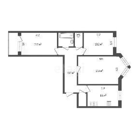 Продается 3-комн. квартира, 67,4 м²