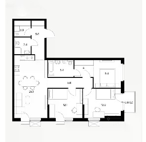 Продается 3-комн. квартира, 87,4 м²