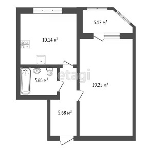 Продается 1-комн. квартира, 39,7 м²