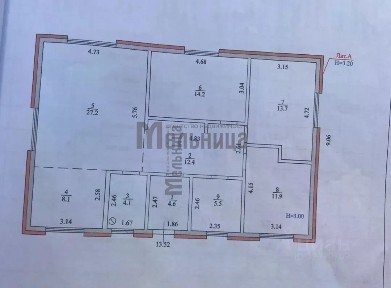 Продается 1-этажный дом, 122 м²