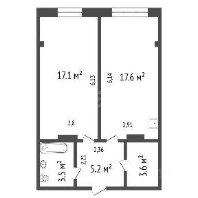 Продается 2-комн. квартира, 47 м²