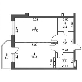 Продается 1-комн. квартира, 40,9 м²