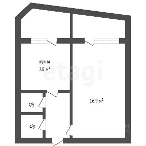 Продается 1-комн. квартира, 32,6 м²
