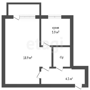 Продается 1-комн. квартира, 32 м²