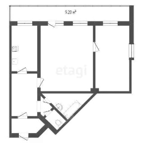 Продается 2-комн. квартира, 71,8 м²
