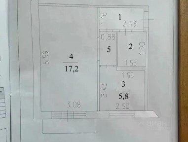 Продается 1-комн. квартира, 30,2 м²