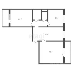 Продается 3-комн. квартира, 62,2 м²