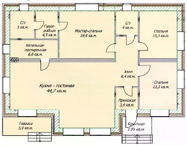 Продается 1-этажный коттедж, 102 м²