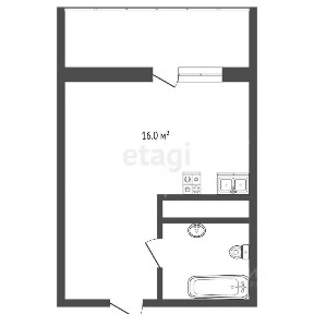 Продается студия, 23,7 м²