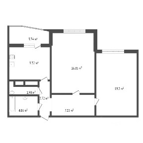 Продается 2-комн. квартира, 62,3 м²