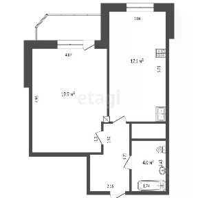 Продается 1-комн. квартира, 46 м²