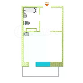 Продается студия, 26,4 м²