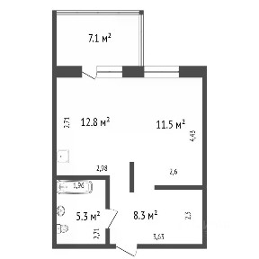 Продается 1-комн. квартира, 37,9 м²