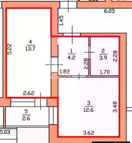 Продается 1-комн. квартира, 34,4 м²