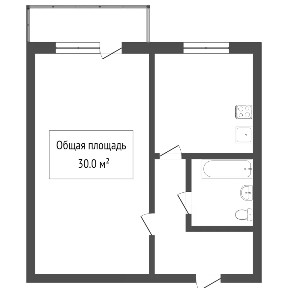 Продается 1-комн. квартира, 30,2 м²