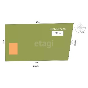 Продается 1-этажный дом, 42,7 м²