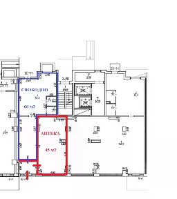 Сдается помещение свободного назначения, 66 м²