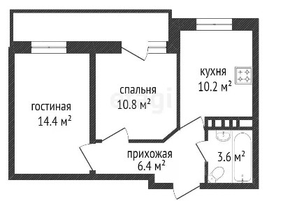 Продается 2-комн. квартира, 47,9 м²