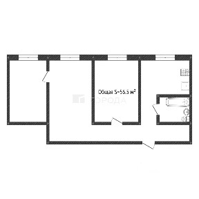 Продается 3-комн. квартира, 56,5 м²