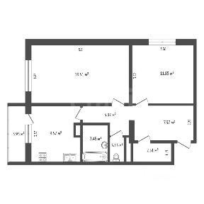 Продается 2-комн. квартира, 59,2 м²
