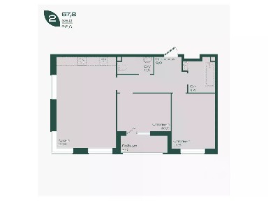Продается 2-комн. квартира, 67,8 м²