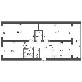 Продается 3-комн. квартира, 65 м²