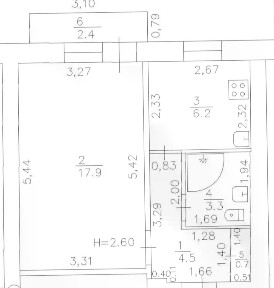 Продается 1-комн. квартира, 33,4 м²