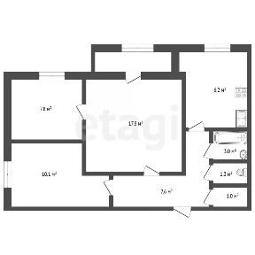Продается 3-комн. квартира, 53,8 м²