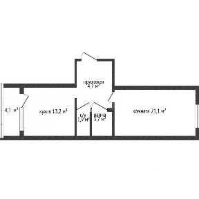 Продается 1-комн. квартира, 44,6 м²