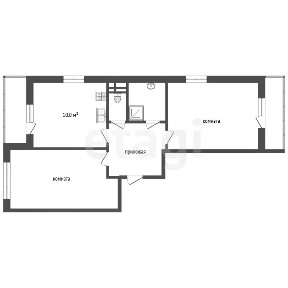 Продается 2-комн. квартира, 55,4 м²