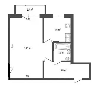 Продается 1-комн. квартира, 33 м²